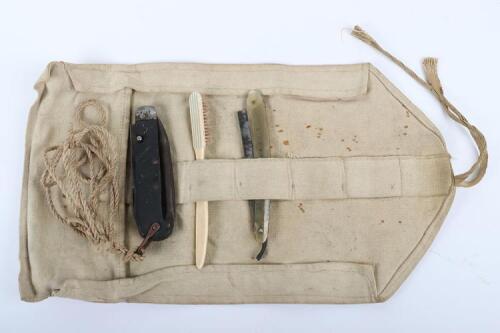 WW1 British Wash Roll with Partial Contents