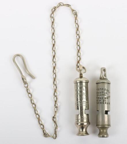 A Metropolitan Police whistle