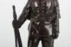 Bronzed Desk Statue of a WW1 German Soldier - 3