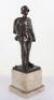 Bronzed Desk Statue of a WW1 German Soldier - 4