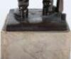 Bronzed Desk Statue of a WW1 German Soldier - 6