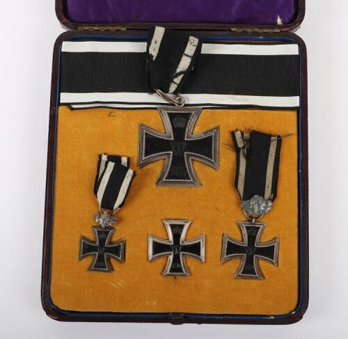 Cased Imperial German 1870 Iron Cross Grouping