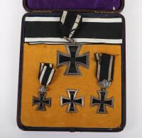 Cased Imperial German 1870 Iron Cross Grouping