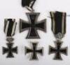 Cased Imperial German 1870 Iron Cross Grouping - 2