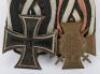 Imperial German Iron Cross Court Mounted Medal Pair - 3