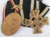 Imperial German Iron Cross Court Mounted Medal Pair - 5