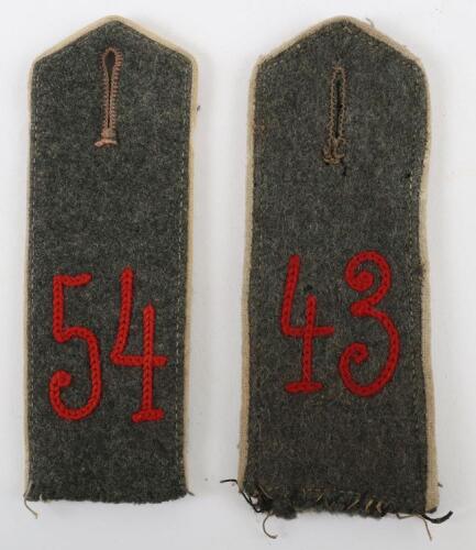 2x WW1 German M-15 Pattern Field Grey Shoulder Straps