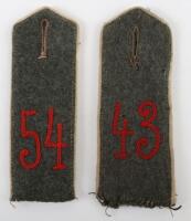 2x WW1 German M-15 Pattern Field Grey Shoulder Straps