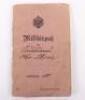 Imperial German Militarpass Artillery Regiment Nr 74 - 8
