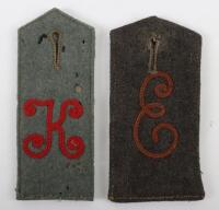 WW1 German Other Ranks Shoulder Straps for a Driver in the German Motor Transport Korps and German Military Railways