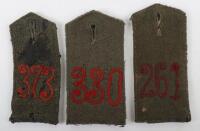 3x WW1 German Other Ranks Simplified Shoulder Straps