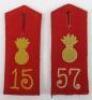 2x WW1 German Field Artillery Shoulder Straps