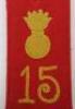 2x WW1 German Field Artillery Shoulder Straps - 2