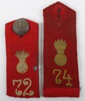 2x WW1 German Field Artillery Shoulder Straps