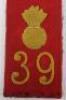 2x WW1 German Field Artillery Shoulder Straps - 2