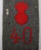 Pair of WW1 German Simplified Shoulder Straps for the 40th (Altmark) Field Artillery Regiment - 2