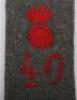 Pair of WW1 German Simplified Shoulder Straps for the 40th (Altmark) Field Artillery Regiment - 3