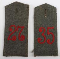 2x WW1 German Simplified Shoulder Straps