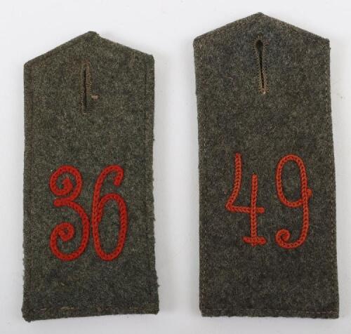 2x WW1 German Simplified Shoulder Straps