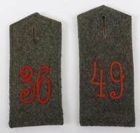 2x WW1 German Simplified Shoulder Straps