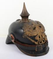 Rare Imperial German Pickelhaube for Prussian Infantry Regiment Nr87 (1. Nassauisches Infanterie-Regiment) ‘La Belle Alliance’