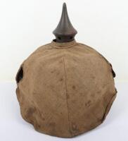 WW1 German Wurttemberg M-15 Pickelhaube with Original Trench Cover