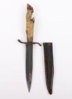 WW1 German Deer Hoof Fighting Knife