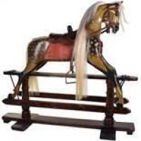 A good medium sized F.H Ayres Rocking horse, early 19th century,
