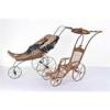 Two dolls wicker prams, 1890s,