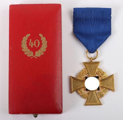 Third Reich 40 Year Faithful Service Decoration