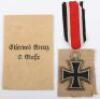 1939 Iron Cross 2nd Class by A.G. Plakettenher, Hannau, With Original Paper Packet of Issue - 2