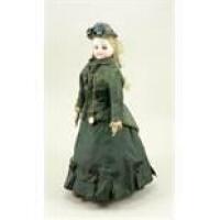 Jumeau bisque shoulder head fashion doll, French circa 1870,