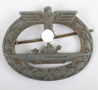 WW2 German Kriegsmarine U-Boat War Badge by Friedrich Orth, Wien