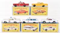 Five Boxed Matchbox Regular Wheel USA Model Cars