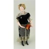 Pandora a rare bisque shoulder head Fashion doll, French 1915-18,
