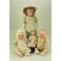 ‘Melba’ English bisque shoulder head doll, 1920s,