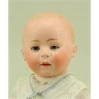 Rare Swaine & Co Lori Baby bisque head character baby doll, German circa 1910,