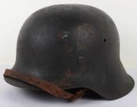 WW2 German Armed Forces M-42 Steel Combat Helmet