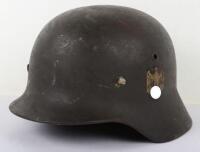 WW2 German Army M-35 Double Decal Steel Combat Helmet