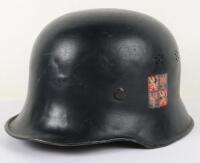 WW2 German Civilian Helmet for Protectorate of Bohemia & Moravia