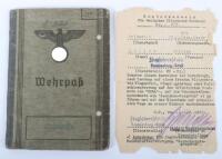 WW2 German Luftwaffe Wehrpass to a Flying Instructor who in 1945 Flew Operationally with II Kampfgeschwader 200 / 5 Staffel