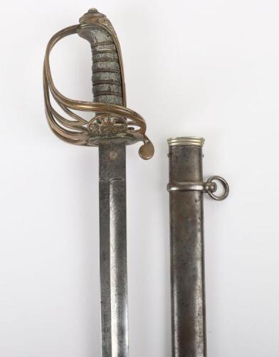 Scarce Victorian 1845 Pattern Infantry Officers Sword to A. R. HOLBROOK, 5th Hampshire Rifle Volunteers