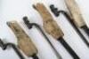 3x British Enfield Socket Bayonets - 7