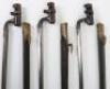 3x British Enfield Socket Bayonets - 2