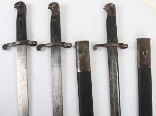 3x British Enfield Martini Henry P-1887 Bayonets