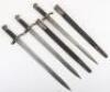 3x British Enfield Martini Henry P-1887 Bayonets - 5