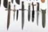 Various Knives and Bayonets - 2