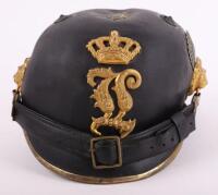 Imperial German Bavarian M-1868 Officers Raupenhelm