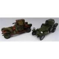 Toy Army Workshop Rolls Royce Armoured Cars camouflage and tundra finishes (Condition Excellent) (2)