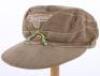 Rare WW2 German Afrikakorps Panzer Grenadier 1st Pattern Field Cap - 2